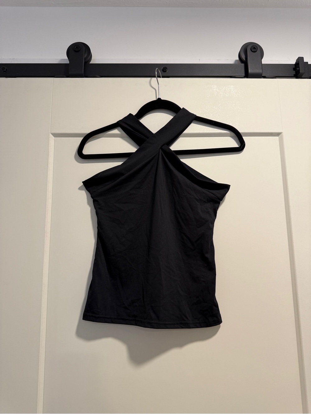 SHEIN Black Cross-Back Sleeveless Tank